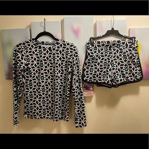 Set for exercise with spf protection